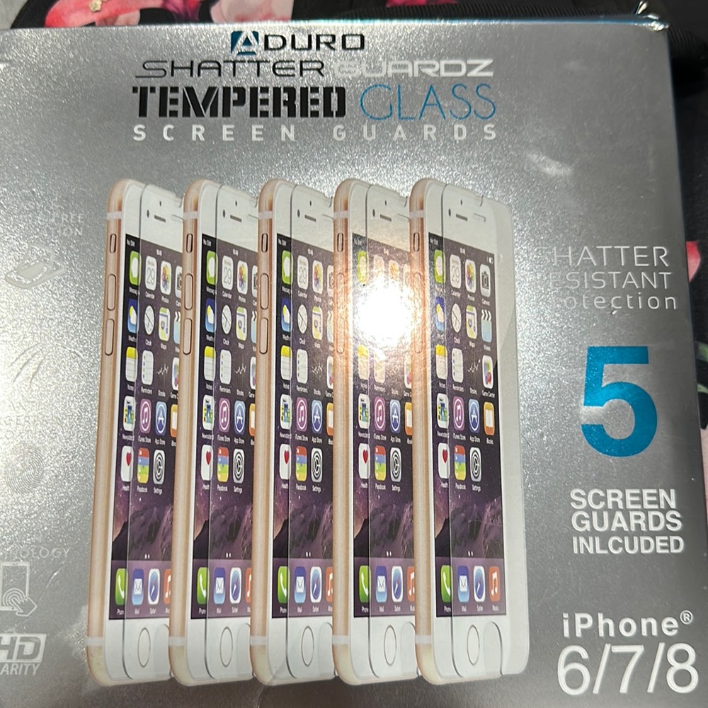 🔥 Aduro Shatterguardz Tempered Glass Screen Guard iPhone 6 7 8 New